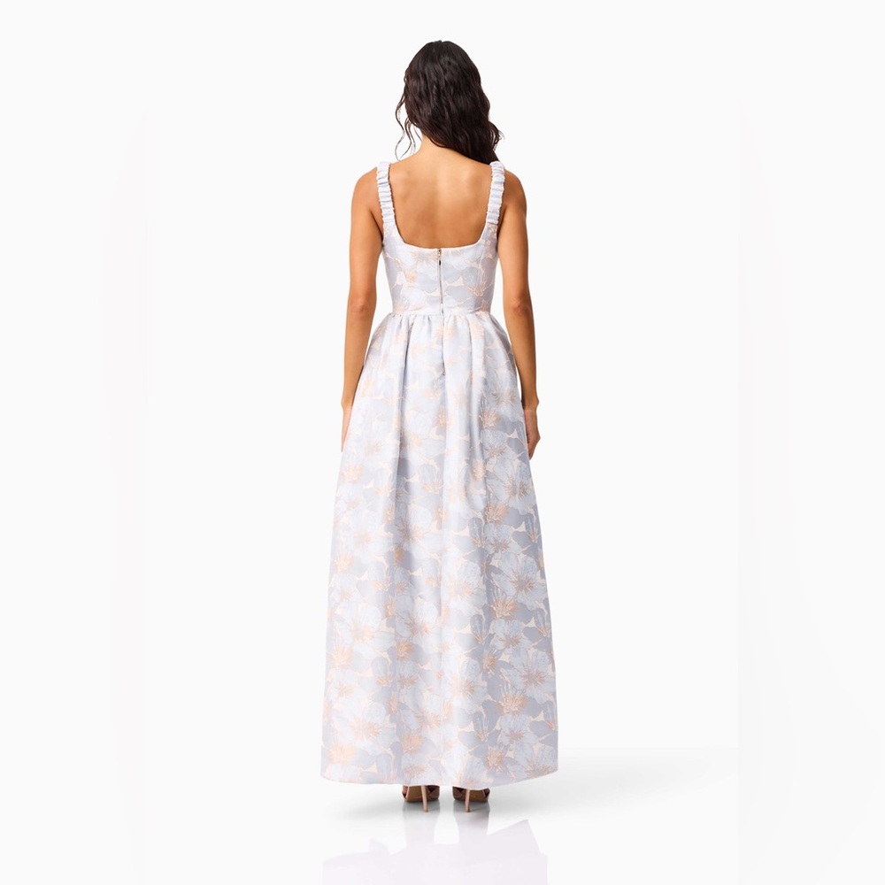 Elliatt Fiorella Jacquard Gown in Blue Evening Wedding Dress size S NWT - Picture 4 of 10